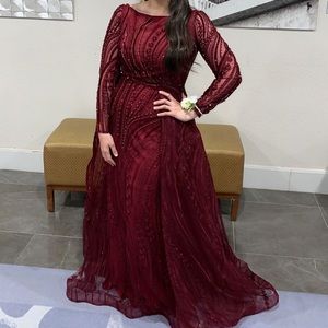 Stunning Burgundy gown